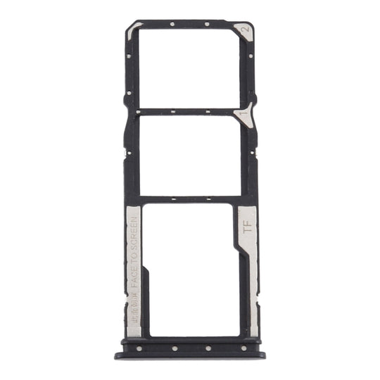 Plateau de carte SIM + plateau de carte SIM + plateau de carte Micro SD pour Xiaomi Redmi 9A/Redmi 9C (noir)