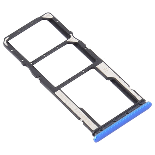 SIM Card Tray + SIM Card Tray + Micro SD Card Tray for Xiaomi Redmi 9A/Redmi 9C(Blue) - Card Tray by buy2fix | Online Shopping UK | buy2fix