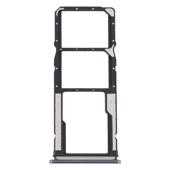 Plateau de carte SIM + Plateau de carte SIM + Plateau de carte Micro SD pour Xiaomi Redmi 9 (Noir)