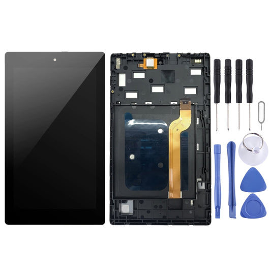 OEM LCD Screen for Amazon Kindle Fire HD 7 2019 9th M8S26G Digitizer Full Assembly with Frame（Black) by buy2fix