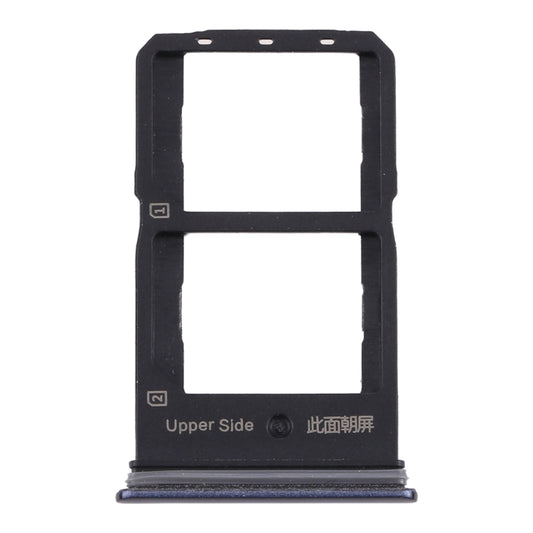 For Vivo Y70s V2002A SIM Card Tray + SIM Card Tray (Black) - Card Tray by buy2fix | Online Shopping UK | buy2fix