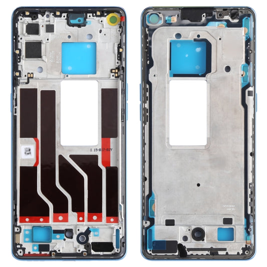 For OPPO Reno5 Pro 5G PDSM00, PDST00, CPH2201 Original Front Housing LCD Frame Bezel Plate (Blue) - Frame Bezel Plate by buy2fix | Online Shopping UK | buy2fix