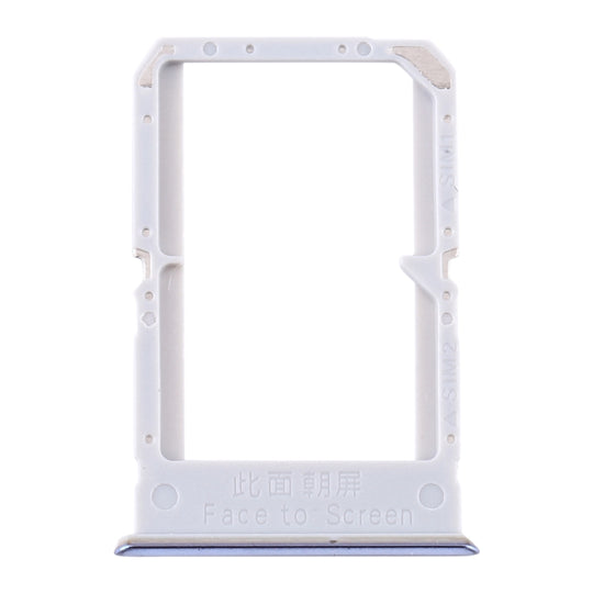 Plateau de carte SIM + plateau de carte SIM pour OPPO Reno4 SE/A93 4G/OPPO Reno4 F/Reno4 Lite/F17 Pro PEAT00 PEAM00 (argent)