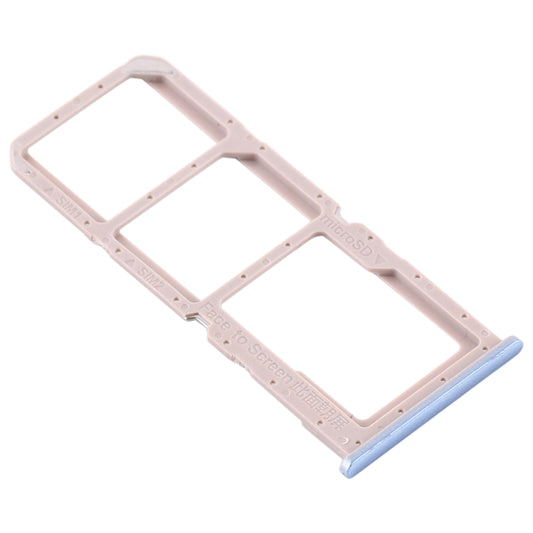 For OPPO A32 / A53 4G / A33 2020 / A53s / A11s PDVM00  SIM Card Tray + SIM Card Tray + Micro SD Card Tray(Blue) - Card Tray by buy2fix | Online Shopping UK | buy2fix