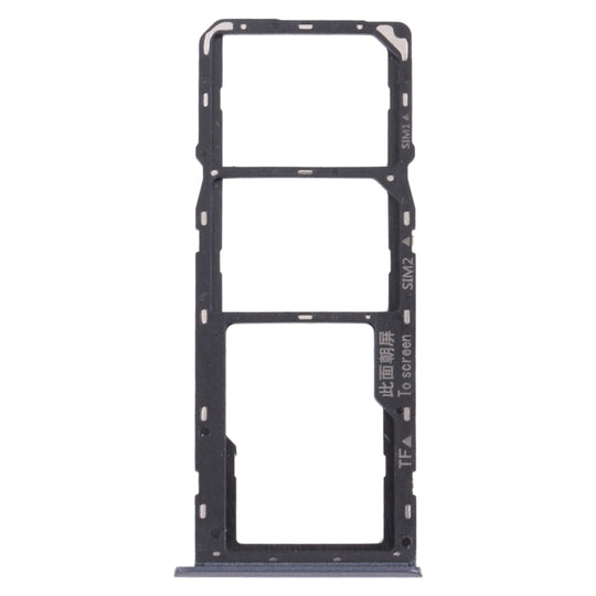 Plateau de carte SIM + plateau de carte SIM + plateau de carte Micro SD pour OPPO Realme C11 RMX2185 (gris)