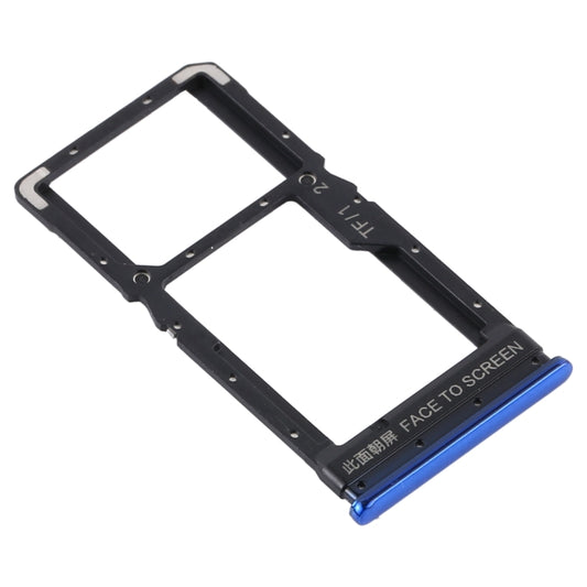 SIM Card Tray + SIM Card Tray / Micro SD Card Tray for Xiaomi Poco X3 / Poco X3 NFC(Blue) - Card Tray by buy2fix | Online Shopping UK | buy2fix