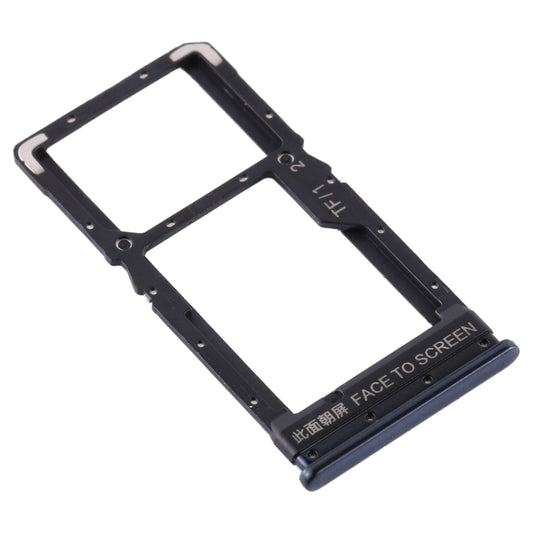 SIM Card Tray + SIM Card Tray / Micro SD Card Tray for Xiaomi Poco X3 / Poco X3 NFC(Black) - Card Tray by buy2fix | Online Shopping UK | buy2fix