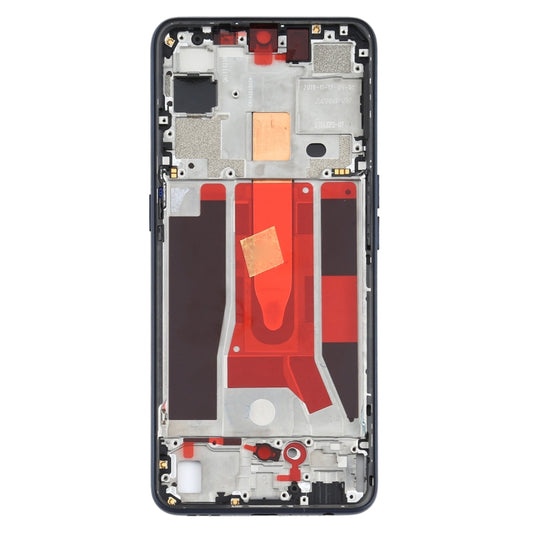 For OPPO Reno3 5G/Reno3 4G PCHM30 CPH2043 Front Housing LCD Frame Bezel Plate (Black) - Frame Bezel Plate by buy2fix | Online Shopping UK | buy2fix