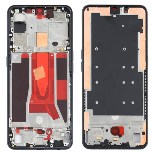 Plaque de lunette de cadre LCD du boîtier avant pour OPPO Reno3 5G/Reno3 4G PCHM30 CPH2043 (noir)