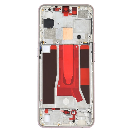 For OPPO Reno3 5G/Reno3 4G PCHM30 CPH2043 Front Housing LCD Frame Bezel Plate (Gold) - Frame Bezel Plate by buy2fix | Online Shopping UK | buy2fix
