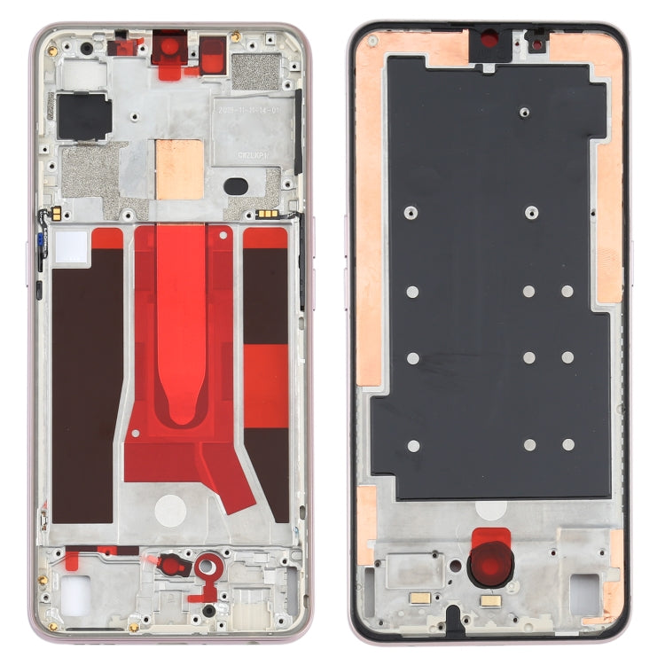 For OPPO Reno3 5G/Reno3 4G PCHM30 CPH2043 Front Housing LCD Frame Bezel Plate (Gold) - Frame Bezel Plate by buy2fix | Online Shopping UK | buy2fix