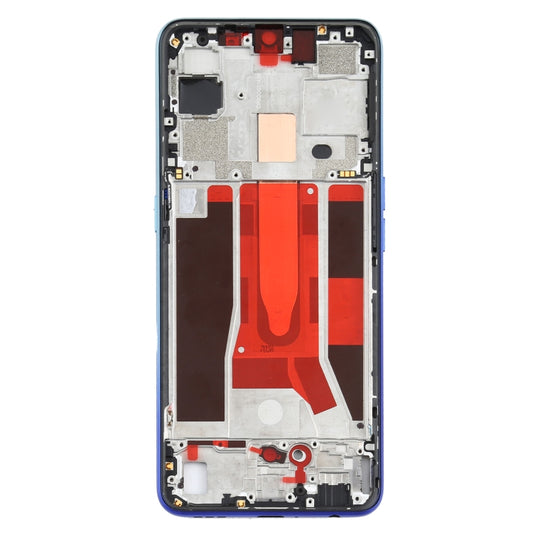 For OPPO Reno3 5G/Reno3 4G PCHM30 CPH2043 Front Housing LCD Frame Bezel Plate (Baby Blue) - Frame Bezel Plate by buy2fix | Online Shopping UK | buy2fix