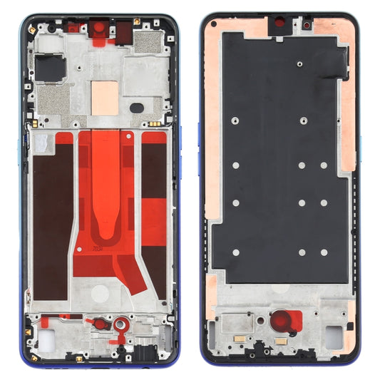 For OPPO Reno3 5G/Reno3 4G PCHM30 CPH2043 Front Housing LCD Frame Bezel Plate (Baby Blue) - Frame Bezel Plate by buy2fix | Online Shopping UK | buy2fix