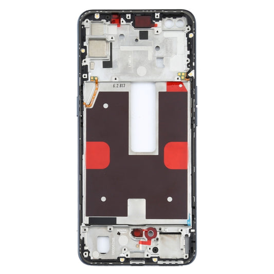 For OPPO Reno4 5G PDPM00, PDPT00, CPH2091 Front Housing LCD Frame Bezel Plate (Black) - Frame Bezel Plate by buy2fix | Online Shopping UK | buy2fix