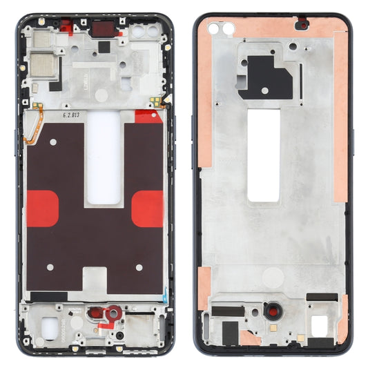 For OPPO Reno4 5G PDPM00, PDPT00, CPH2091 Front Housing LCD Frame Bezel Plate (Black) - Frame Bezel Plate by buy2fix | Online Shopping UK | buy2fix