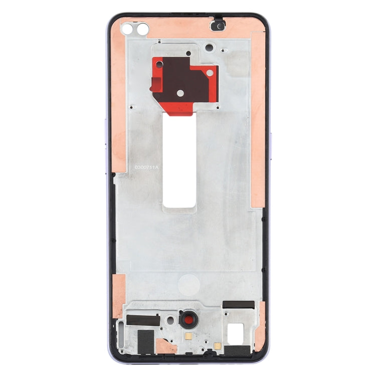 For OPPO Reno4 5G PDPM00, PDPT00, CPH2091 Front Housing LCD Frame Bezel Plate (Purple) - Frame Bezel Plate by buy2fix | Online Shopping UK | buy2fix
