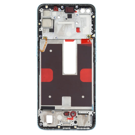 For OPPO Reno4 5G PDPM00, PDPT00, CPH2091 Front Housing LCD Frame Bezel Plate (Baby Blue) - Frame Bezel Plate by buy2fix | Online Shopping UK | buy2fix