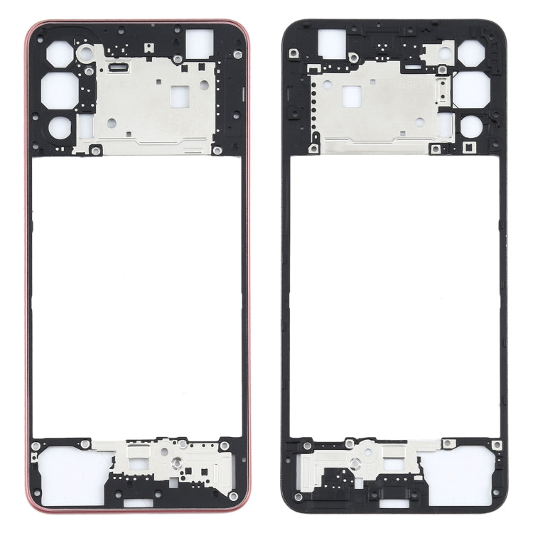 For OPPO Reno4 5G Back Housing Frame(Black) - Frame Bezel Plate by buy2fix | Online Shopping UK | buy2fix