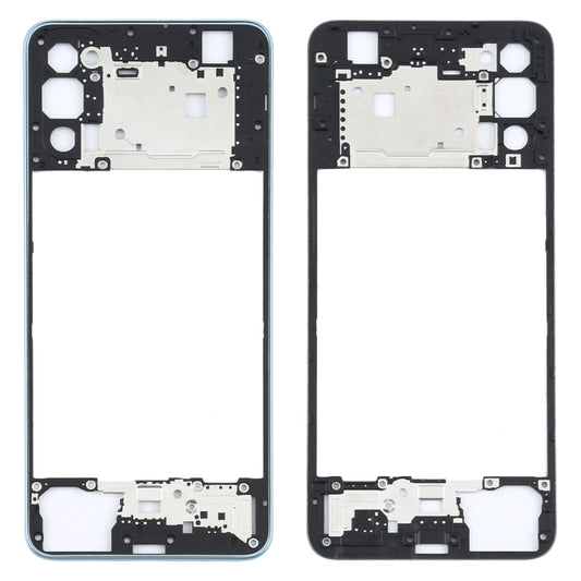 For OPPO Reno4 5G Back Housing Frame(Baby Blue) - Frame Bezel Plate by buy2fix | Online Shopping UK | buy2fix