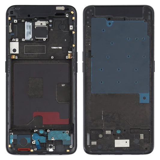 For OPPO Reno 5G/Reno 4G PCAM00 PCAT00 CPH1917 CPH1921 Front Housing LCD Frame Bezel Plate (Black) - Frame Bezel Plate by buy2fix | Online Shopping UK | buy2fix