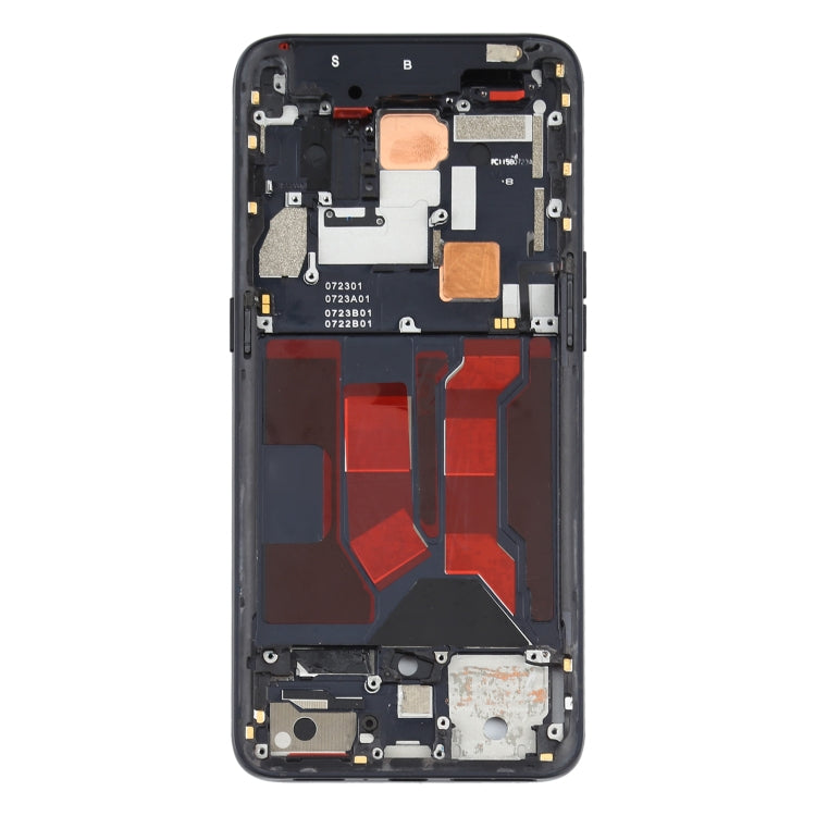 For OPPO Reno 10x zoom Front Housing LCD Frame Bezel Plate (Black) - Frame Bezel Plate by buy2fix | Online Shopping UK | buy2fix