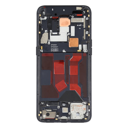 For OPPO Reno 10x zoom Front Housing LCD Frame Bezel Plate (Black) - Frame Bezel Plate by buy2fix | Online Shopping UK | buy2fix