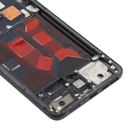 For OPPO Reno 10x zoom Front Housing LCD Frame Bezel Plate (Black) - Frame Bezel Plate by buy2fix | Online Shopping UK | buy2fix