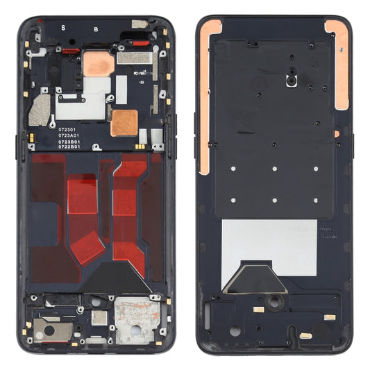 For OPPO Reno 10x zoom Front Housing LCD Frame Bezel Plate (Black) - Frame Bezel Plate by buy2fix | Online Shopping UK | buy2fix