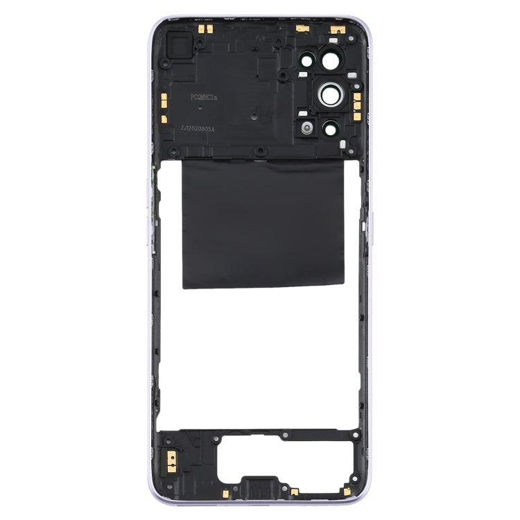 For OPPO Realme X7 Back Housing Frame (Purple) - Frame Bezel Plate by buy2fix | Online Shopping UK | buy2fix