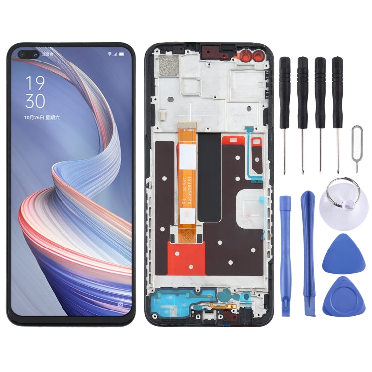 TFT LCD Screen for OPPO A92s/Reno4 Z PDKM00 Digitizer Full Assembly With Frame - LCD Screen by buy2fix | Online Shopping UK | buy2fix