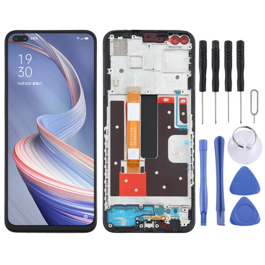 TFT LCD Screen for OPPO A92s/Reno4 Z PDKM00 Digitizer Full Assembly With Frame - LCD Screen by buy2fix | Online Shopping UK | buy2fix