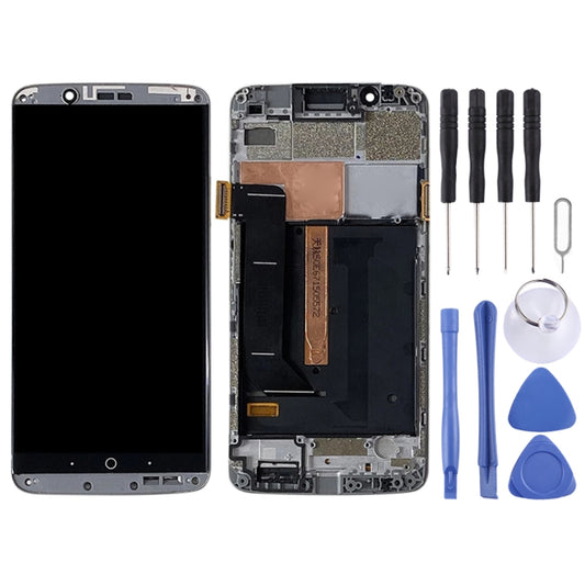 Original AMOLED LCD Screen for ZTE Axon 7 A2017 A2017U A2017G Digitizer Full Assembly With Frame (Grey) - For ZTE by buy2fix | Online Shopping UK | buy2fix