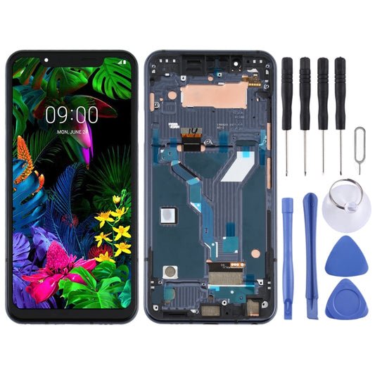 LCD Screen for LG G8s ThinQ LMG810, LM-G810, LMG810EAW with Digitizer Full Assembly With Frame (Black) - For LG by buy2fix | Online Shopping UK | buy2fix