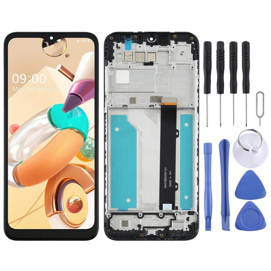 TFT LCD Screen for LG K41s LMK410EMW, LM-K410EMW, LM-K410 with Digitizer Full Assembly0(Black) - For LG by buy2fix | Online Shopping UK | buy2fix
