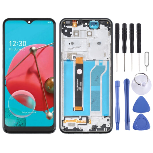 TFT LCD Screen for LG K51 LM-Q510N with Digitizer Full Assembly(Black) - For LG by buy2fix | Online Shopping UK | buy2fix