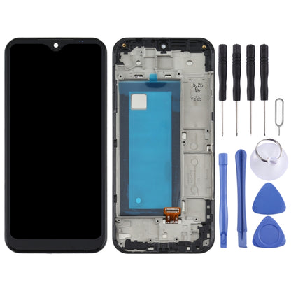 TFT LCD Screen for LG K31 LM-K300Q, LMK300 Digitizer Full Assembly with Frame(Black) by buy2fix