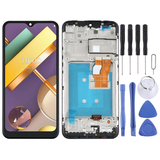 Écran LCD et numériseur complet avec cadre pour LG K22 LMK200Z, LMK200E, LMK200B, LM-K200 (noir)
