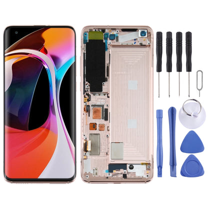 Original LCD Screen for Xiaomi Mi 10 5G / Mi 10 Pro 5GM2001J2G, M2001J2I S Version Digitizer Full Assembly with Frame(Gold) - LCD Screen by buy2fix | Online Shopping UK | buy2fix
