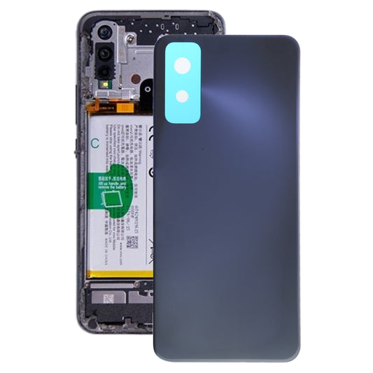 For Vivo Y30 / V2034A Battery Back Cover (Black) - Back Cover by buy2fix | Online Shopping UK | buy2fix