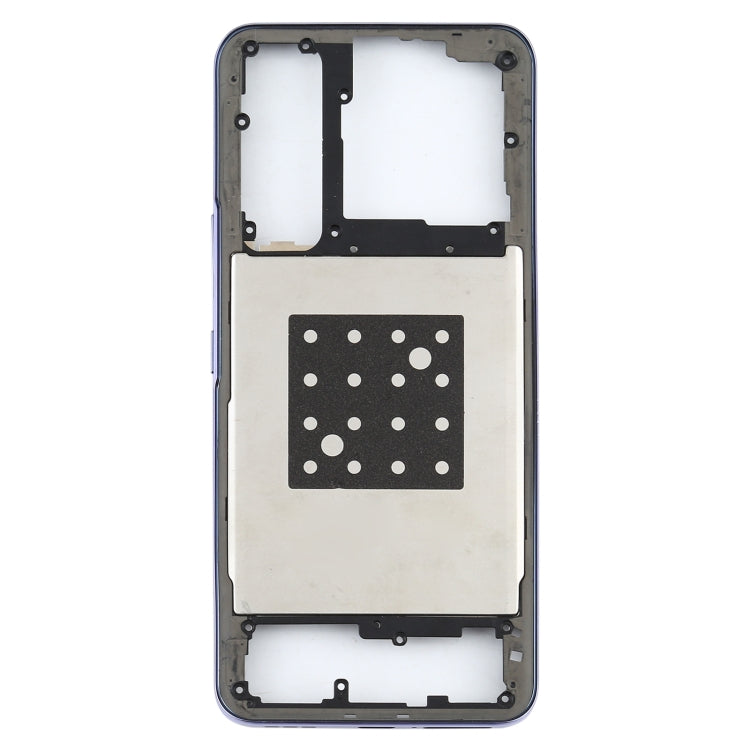 For Vivo Y73s V2031A Middle Frame Bezel Plate(Purple) - Frame Bezel Plate by buy2fix | Online Shopping UK | buy2fix