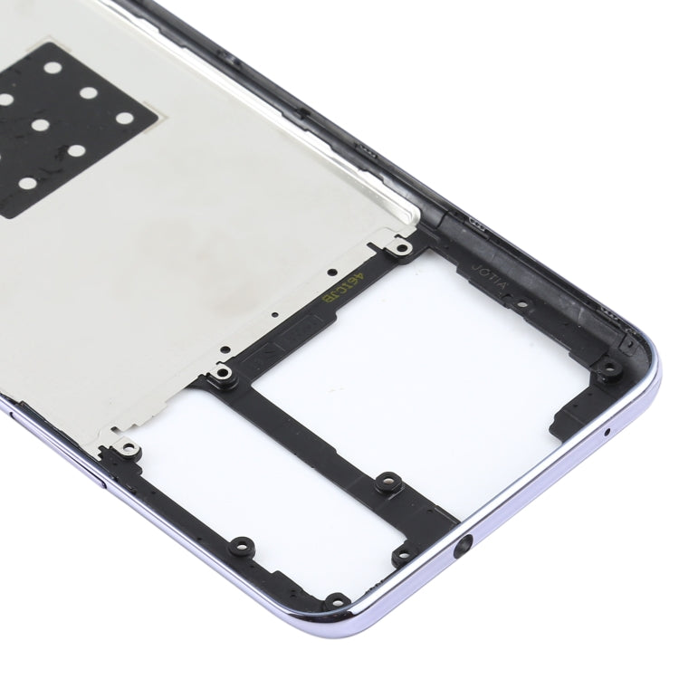 For Vivo Y73s V2031A Middle Frame Bezel Plate(Purple) - Frame Bezel Plate by buy2fix | Online Shopping UK | buy2fix