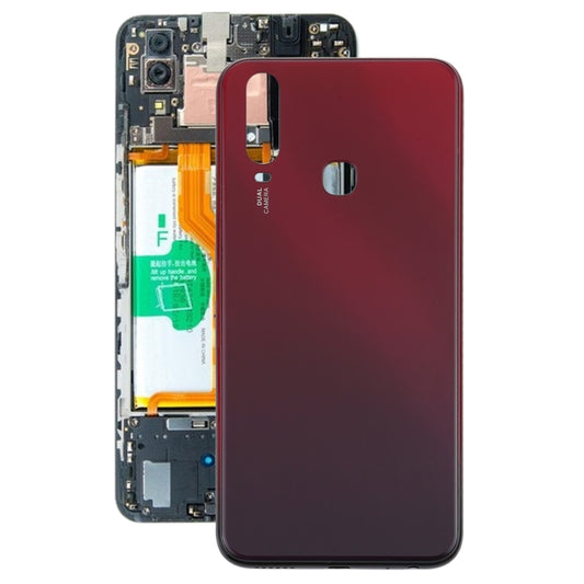 For Vivo Y3s / V1901A/V1901T Battery Back Cover (Red) - Back Cover by buy2fix | Online Shopping UK | buy2fix