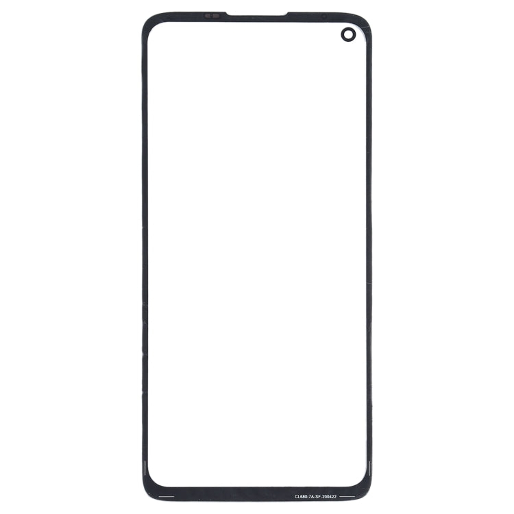 Front Screen Outer Glass Lens for Motorola Moto G8 XT2045-1 (Black) - Outer Glass Lens by buy2fix | Online Shopping UK | buy2fix