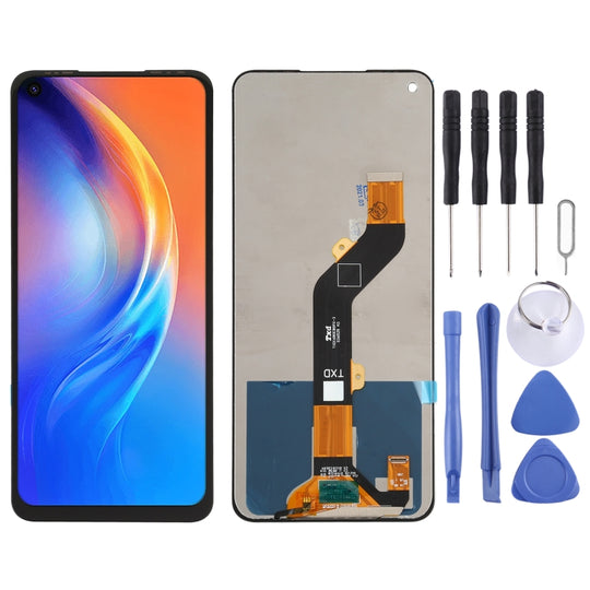 Ensemble complet d'écran LCD et de numériseur pour Tecno Spark 6 KE7