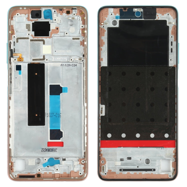 Original Front Housing LCD Frame Bezel Plate for Xiaomi Redmi Note 9 Pro 5G M2007J17C(Green Lake) - Frame Bezel Plate by buy2fix | Online Shopping UK | buy2fix
