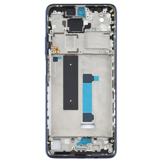 Original Front Housing LCD Frame Bezel Plate for Xiaomi Redmi Note 9 Pro 5G M2007J17C(Blue) - Frame Bezel Plate by buy2fix | Online Shopping UK | buy2fix