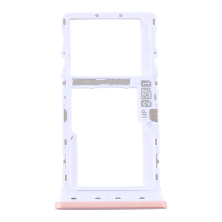 SIM Card Tray + SIM Card Tray / Micro SD Card Tray for Motorola Moto G9 Play/Moto G9 (India) (Pink) - Card Socket by buy2fix | Online Shopping UK | buy2fix