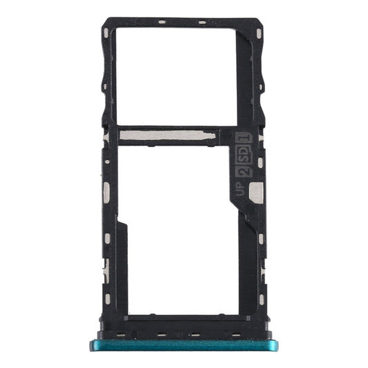SIM Card Tray + SIM Card Tray / Micro SD Card Tray for Motorola Moto G9 Play/Moto G9 (India) (Green) - Card Socket by buy2fix | Online Shopping UK | buy2fix