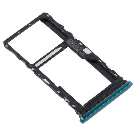 SIM Card Tray + SIM Card Tray / Micro SD Card Tray for Motorola Moto G9 Play/Moto G9 (India) (Green) - Card Socket by buy2fix | Online Shopping UK | buy2fix
