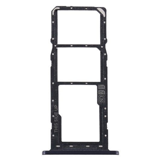 SIM Card Tray + SIM Card Tray + Micro SD Card Tray for Motorola Moto E6 Plus/Moto E6s (2020)/AGA0004/PAGA0004IN/PAGA0033IN/PAGA0033 (Black) - Card Socket by buy2fix | Online Shopping UK | buy2fix